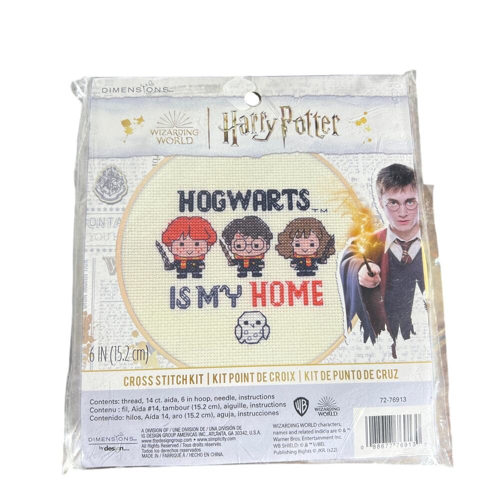 Harry Potter Hogwarts Cross Stitch Kit 6" Wizarding World